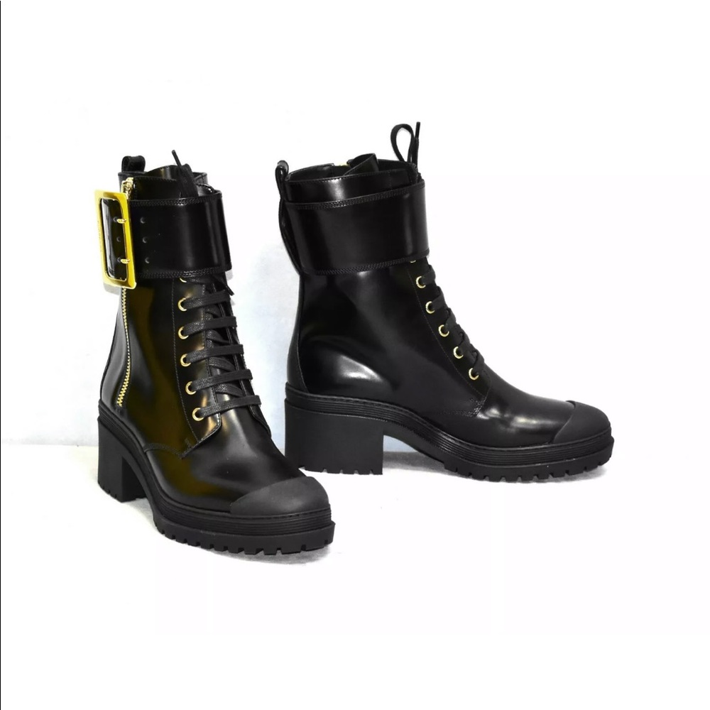 NWOT Burberry combat boots